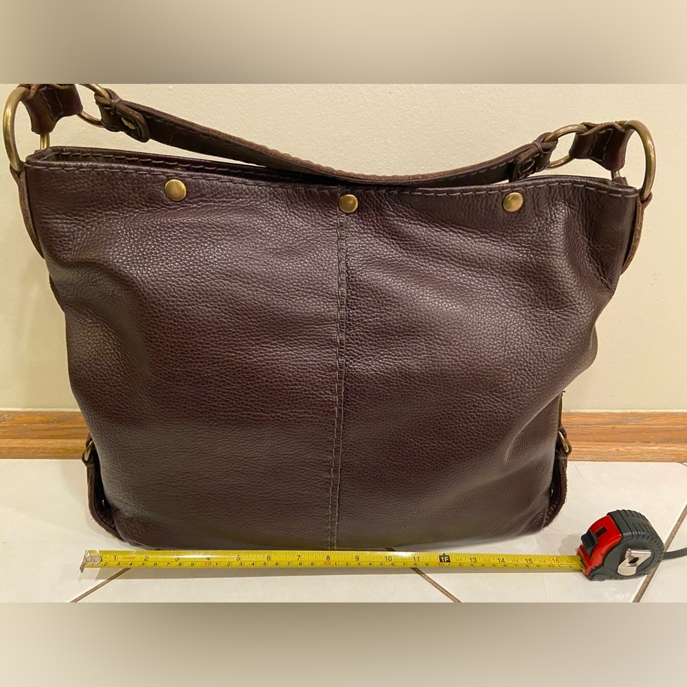 Lucky Brand Dark Brown Leather Tote